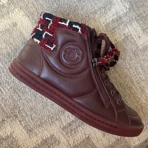Chanel High Top Leather sneakers SOLD